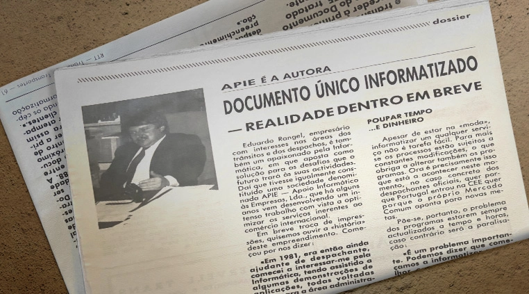 40 Anos Rangel - Informatização das Alfândegas, Eduardo Rangel foi pioneiro na implementação